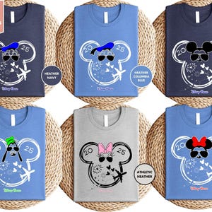 Disney Bound Airplane T-Shirt, Disney Family Trip Shirt, Disneyland Shirts, Disney Kids and Adults Shirt, Mickey and Minnie Airplane Shirt