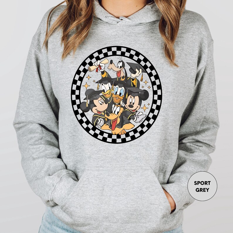 Disney Graduation Hoodie, Mickey Graduation Disney Sweatshirt, Disney Senior Hoodie, Class Of 2026 Hoodie, Disneyland Grad Trip Outfit image 4