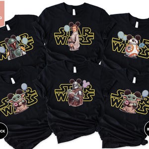 Star Wars Shirt, Star Wars Mickey Shirt, Disney Mickey Ears Shirt, Star Wars Character Shirt, Disney Matching Shirt, Disney Group Shirt
