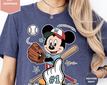 Mickey Baseball Shirt, Disney Sports Shirt, Mickey Mouse Baseball Shirt, Mickey Head Shirt, Baseball Shirt, Baseball Lover Shirt, Disney Tee