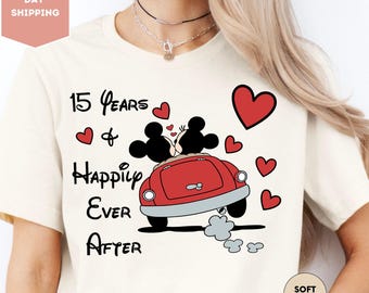 Disney Couples Anniversary Shirts, Disney Valentine Shirts, Disney Shirts for Couples , Disney Shirt for Women, Wedding Anniversary Shirt