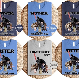 Galaxy&#39;s Edge Star Wars Birthday Party Shirts, Personalized Star Wars Birthday Shirt, Disney Family Matching Shirts, Birthday Squad Shirt