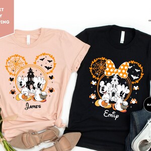 Mickey and Minnie Ghost Halloween Shirt, Disney Halloween Shirt, Mickey Ghost Shirt, Mickey&#39;s Not So Scary Shirt, Disney Pumpkins Shirt