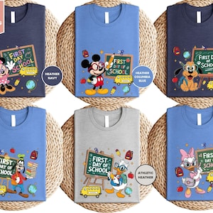 Disneyland Back To School Shirt, Mickey & Friends First Day of School Shirt, Disneyland Kindergarten Shirt, Happiest Teacher On Earth Shirt