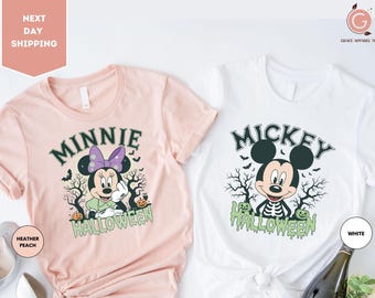 Disney Halloween Couple Shirt, Mickey and Minnie Halloween Shirt, Disney Shirt, Mickey Halloween Shirt, Disney Halloween Party Shirt