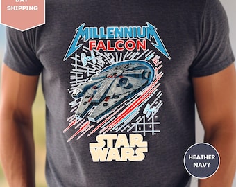 Vintage Star Wars Millennium Falcon Shirt, Disney Star Wars Shirt, Disney Millennium Falcon Shirt, Disneyworld 2025 Shirts, Star Wars Shirt