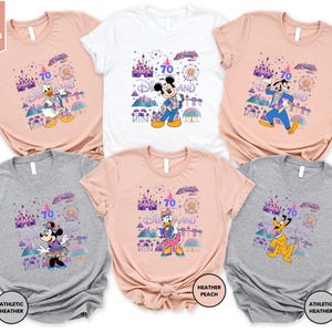 Disneyland 70th Anniversary Shirt, Disneyland Resort T-Shirt, WDW Family Vacation Shirt, Mickey & Co Matching Shirt, Magic Kingdom Shirt