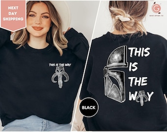 Star Wars This Is The Way-sweater, The Mandalorian-sweater, Disneyland Trip-sweater, Galaxy's Edge-sweater, Star Wars-sweater