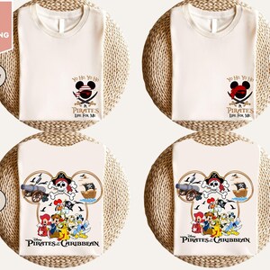 Mickey & Friends Disney Pirates Shirt, Yo Ho Yo Ho A Pirate&#39;s Life for Me Shirt, Family Pirates of the Caribbean Shirt, Disney Cruise Shirt
