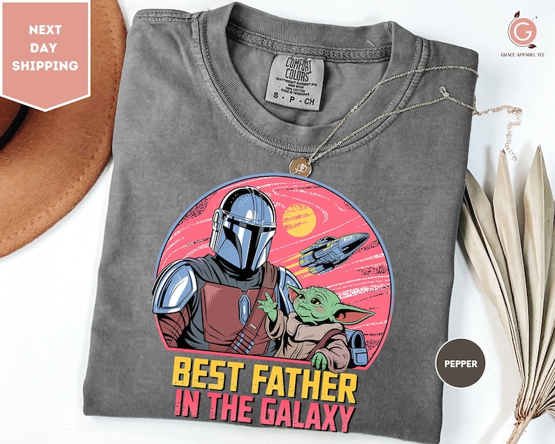 a t - shirt with a picture of a star wars character on it