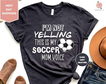 I'm Not Yelling This Is My Soccer Mom Voice Shirt, Soccer Crewneck, Soccer Mom Shirt, Game Day Shirt, Sport Mom Gift