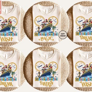 Disney Cruise Line Shirts, Disney Cruise 2025 Family Vacation Shirt, Family Matching Cruise Shirts, Disney Magic, Dream, Fantasy, Wish Shirt