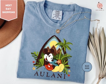 Comfort Colors® Hawaii T-Shirt, Aulani Mickey Shirt, Disney Aulani Family Trip Shirt, Disney Hawaii Shirt, Disney Trip Tee, Hawaii Crewneck