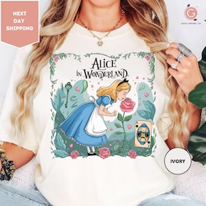 Comfort Colors Alice In Wonderland Shirt, Disney Alice Shirt, Princess Alice Shirt, Alice In Wonderland Flowers Shirt, Disney Princess Shirt