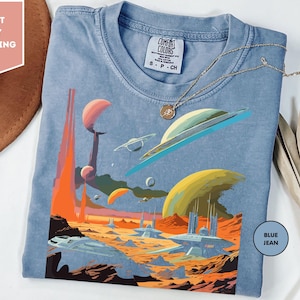 Comfort Colors Space Battle Shirt, Sci-fi Shirt, Galaxy Wars Shirt, Cosmic Fighter Shirt, Astronomy Shirt, Galaxy T-Shirt, Geeky Gift Shirt
