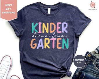 Kindergarten Shirt, Kindergarten Teacher Shirt, Kindergarten Graduation Gift, Kinder Crew TShirt, Kinder Squad