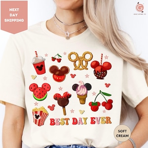 Best Day Ever Shirt, Disney Trip Shirts, Cute Disney For The Snacks Shirt, With Fun Icons Shirt, Disney Vacation Shirt, Disney Best Day Ever