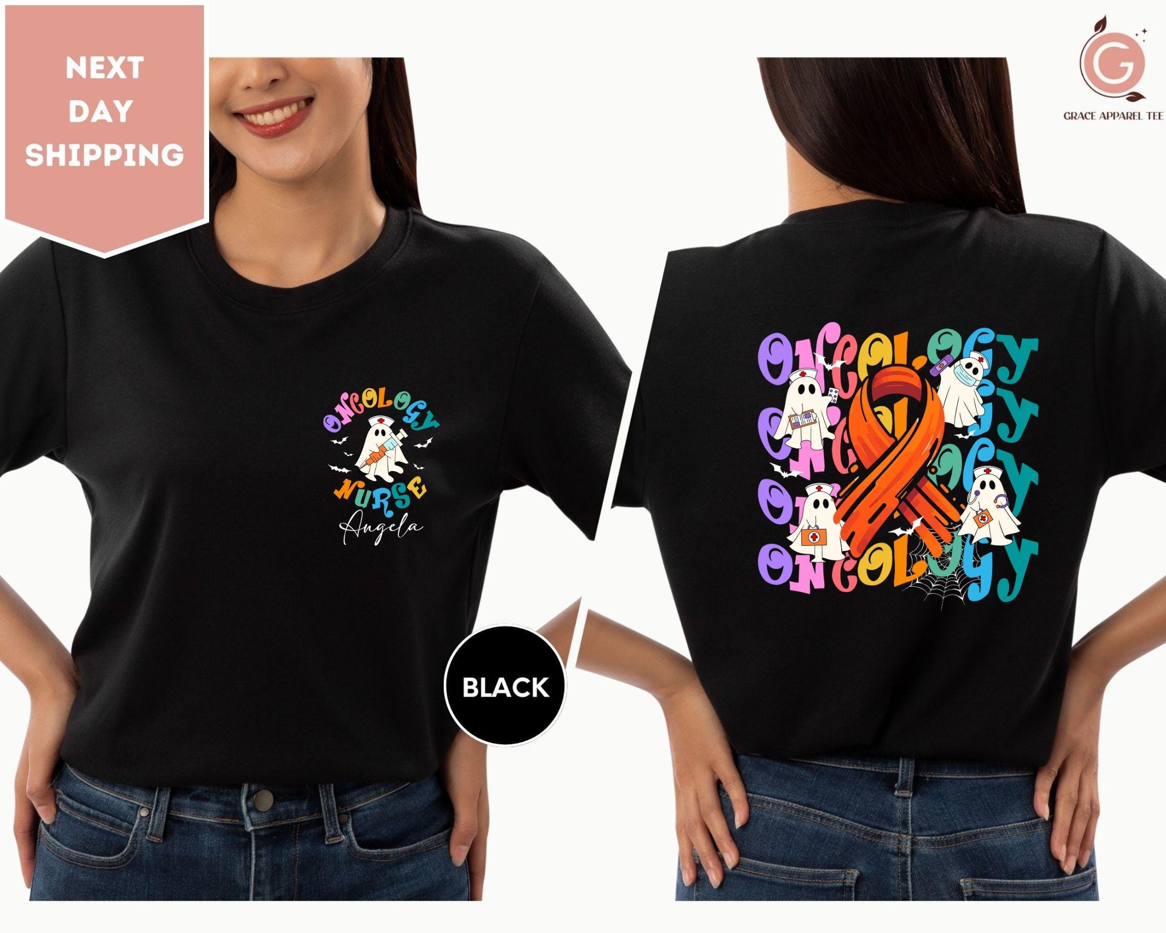 Oncology Nurse Boo Crew Shirt, Halloween Nurse Shirt, Oncology Nurse ...