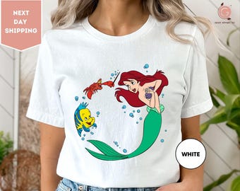 Disney Ariel zeemeerminshirt, Disney Ariel shirt, prinsessen Ariel zeemeerminshirt, shirt Disney prinses, shirt Disney vakantie, Disney cadeau
