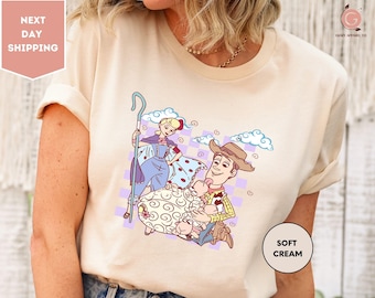Woody And Bo Peep Valentines Day Shirt, Disney Shirt, Disney Couple Shirt, Retro Toy Story Shirt, Valentine's Day Shirt, Disney Matching Tee