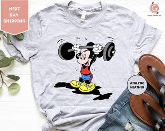 Mickey Sport Shirt, Sport T-Shirt, Fitness Mickey Shirt, Mickey Mouse Shirt, DeadLift Mickey Shirt, Disney Dad Shirt, Disney Mickey Shirts