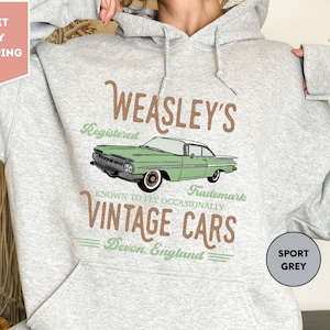 Wizard Flying Car Hoodie, Vintage Flying Cars, Wizard Hoodie, Weasley Shirt, Bookish Tee, Universal Hoodie