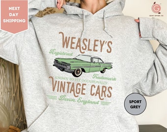 Wizard Flying Car Hoodie, Vintage Flying Cars, Wizard Hoodie, Weasley Shirt, Bookish Tee, Universal Hoodie