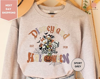 Disneyland Halloween Sweatshirt, Disney Halloween Sweatshirt, Disneyworld Shirt,Family Disney Halloween Gifts, Mickey and Friends Sweatshirt
