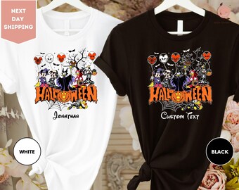 Custom Disney Halloween Shirts, Disney Halloween Shirts, Disney Halloween Family Shirts, Custom Family Disney Tee