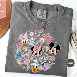 Comfortkleuren Disney Mickey en vrienden voorjaarsvakantie shirt, Disney shirt, Disney voorjaarsvakantie bijpassende shirt, Disneyland zomerreis shirt