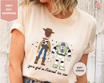 Disney Toy Story Characters Shirt, You got a friend in me, Disneyland T-Shirt, Toy Story Shirt, Disneyworld Tee, Gift for Disneyland