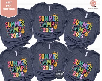 Summer Camp 2025 Shirt, Summer Vacation Shirt, Funny Summer Shirt, Kids Camping Shirt, Teacher Last Day of School Shirt, Summer Camp Shirt