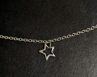 Collier étoile en acier inoxydable