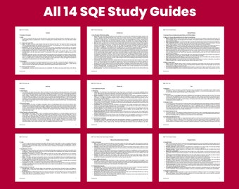 SQE Study Guides All 14 SQE1 Subjects FLK1 FLK2 SRA Solicitors Qualifying Exam 2024 for Intending Solicitors of England and Wales