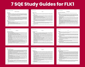 Guias de estudo SQE1 FLK1: Exame de qualificação para advogados