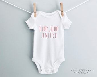 Glory Glory FUTBOL/SOCCER Baby Onesie®/ Toddler Clothes, Cute Matching Unisex Shirts, Sports Gift Idea