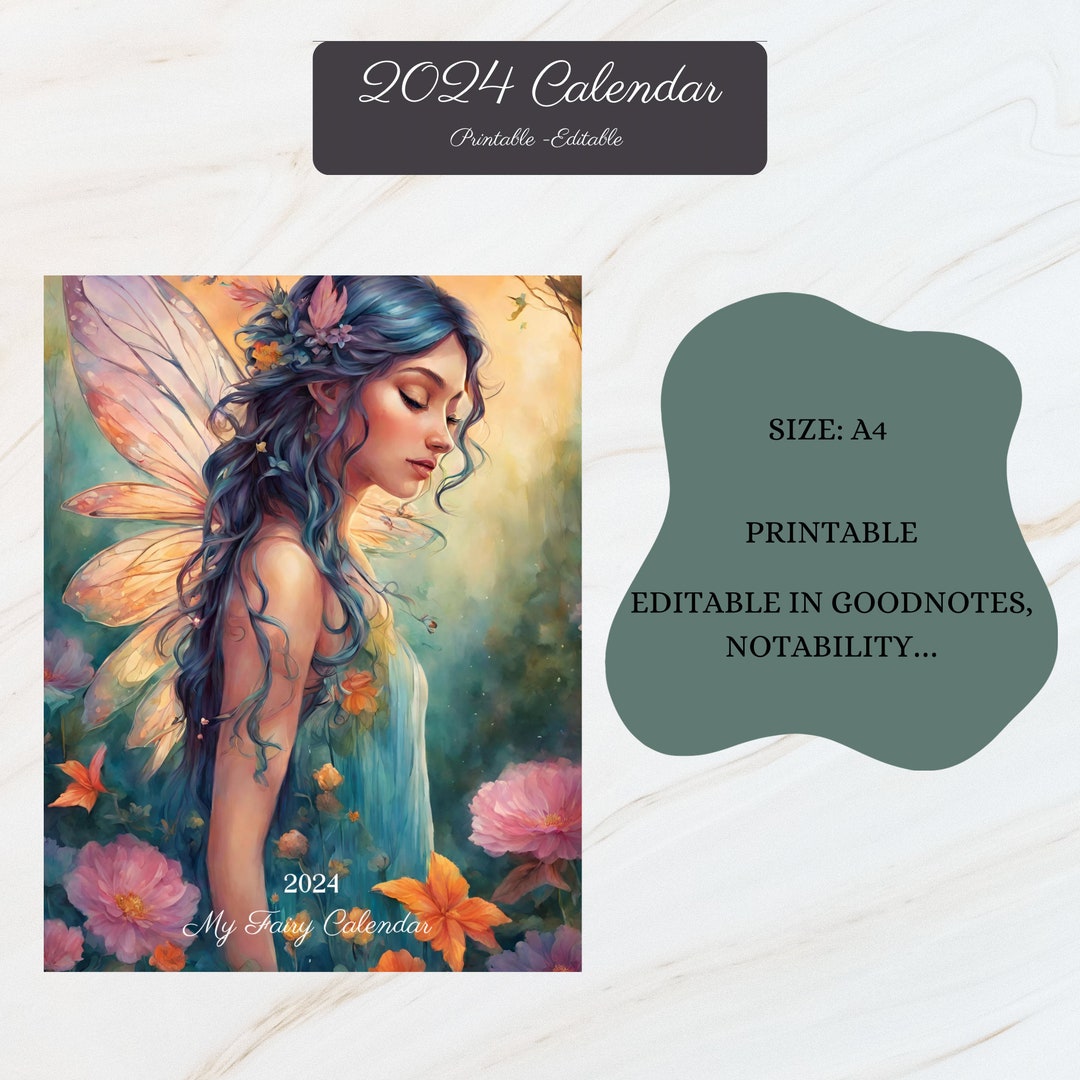 CALENDRIER NUMÉRIQUE 2024 calendrier 2024 imprimable Etsy France