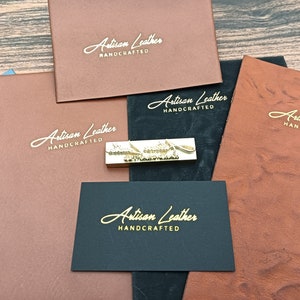 500 Custom Hot Foil Business Cards, Black Card Stock. Copper Foil, Gold  Foil, Silver Foil Calling Cards, Small Cards Stationery 