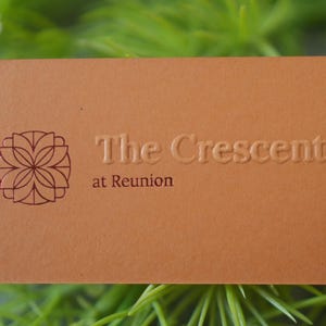 100 Malmero Mangue Business Cards or Hang Tags | Luxury 500 GSM | Embossed Logo + Custom Die Hot Foil Press | Thick Uncoated Cardstock