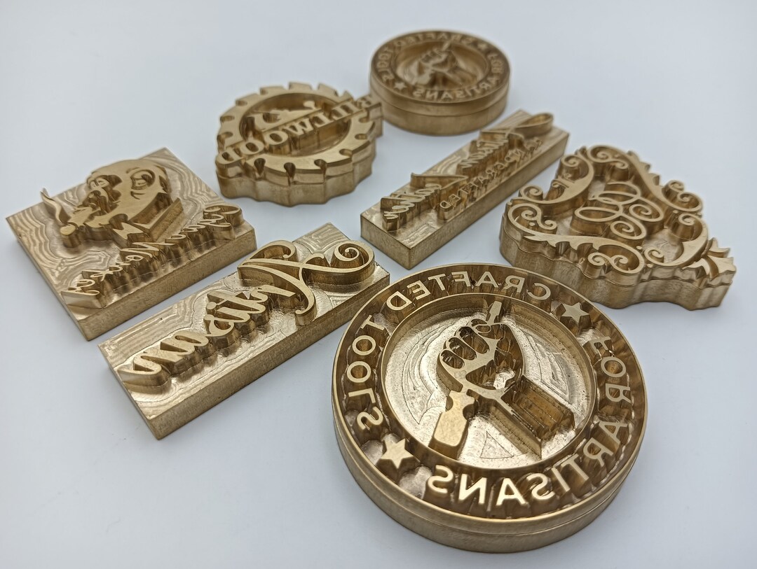 Custom Leather Embossing Stamps Brass Branding Iron Personalized Logo