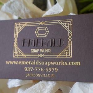 100 Baghdad Brown Business Cards or Hang Tags | Luxury 500 GSM | Embossed Logo + Custom Die Hot Foil Press | Thick Uncoated Brown Cardstock