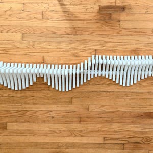 Parametric Wavy Shelf | Modern Wall Shelf | Stylish Wall Decor | 3D Printed Shelf