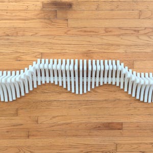 Parametric Wavy Shelf | Modern Wall Shelf | Stylish Wall Decor | 3D Printed Shelf