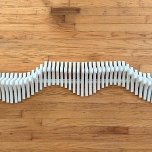 Parametric Wavy Shelf | Modern Wall Shelf | Stylish Wall Decor | 3D Printed Shelf