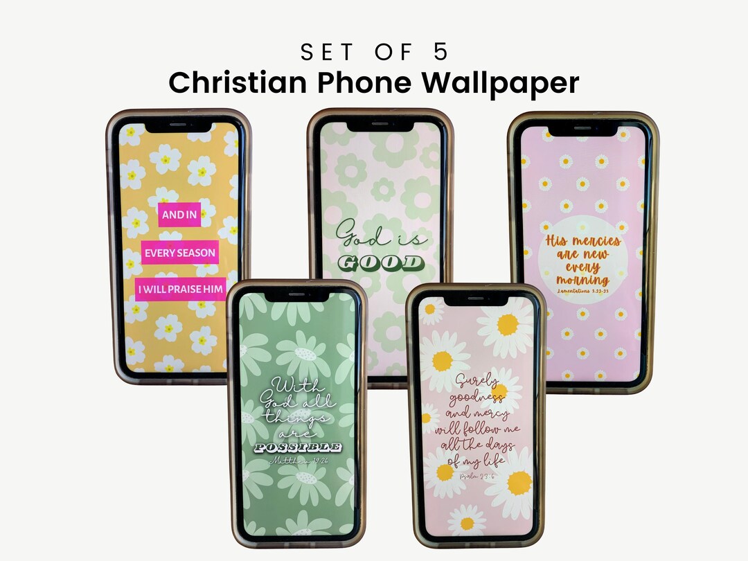 Christian Phone Wallpaper, Floral Background Bible Verse, Scripture ...