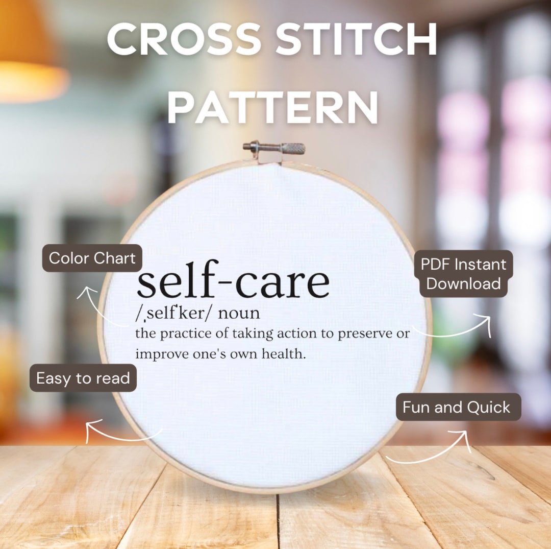 Self Stitches Self Care: Promote Self-care Through Crafting With the Counted Cross ...