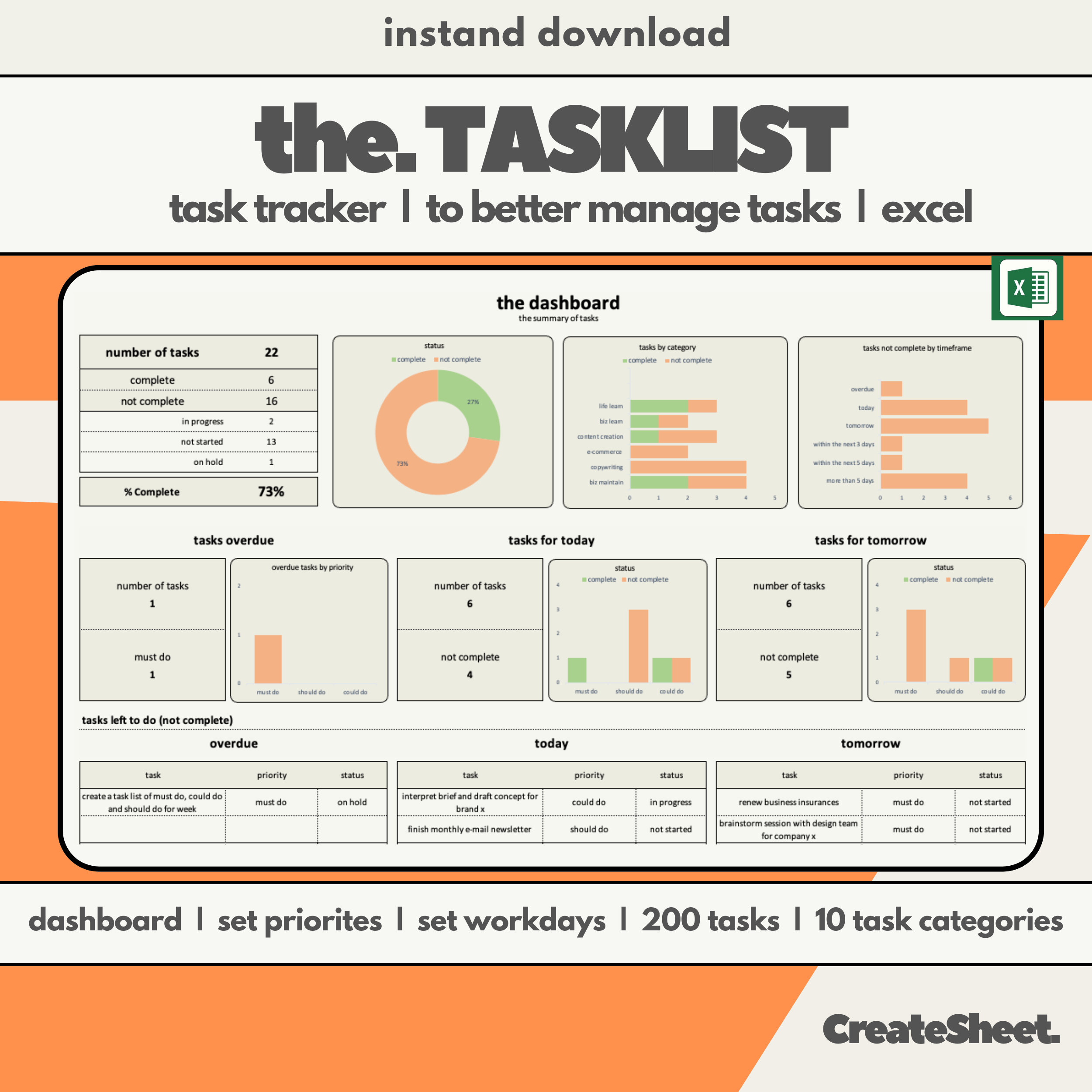Task Tracker - to Do List and Productivity Planner - Weekly, Daily ...