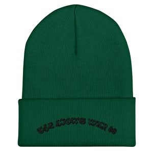 Cuffed Beanie Winter Hat for cold weather touque sick beanie tattoo font hat cool hat  -THELION&#39;SWAY88 &quot;Old Style&quot; Beanie in acrylic