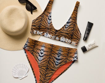 THELION'SWAY88 "Tiger Blood" Recycled high-waisted bikini