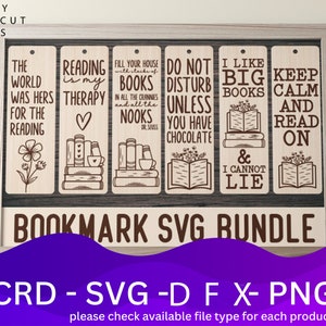 Motivational Bookmark Laser Cut Bundle DFX File, Vector, Plan Laser, Cnc Pattern, Laser Cut Model Template